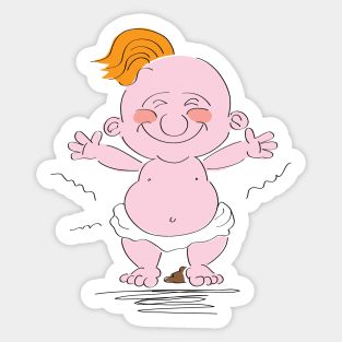 Poop surprise! Sticker